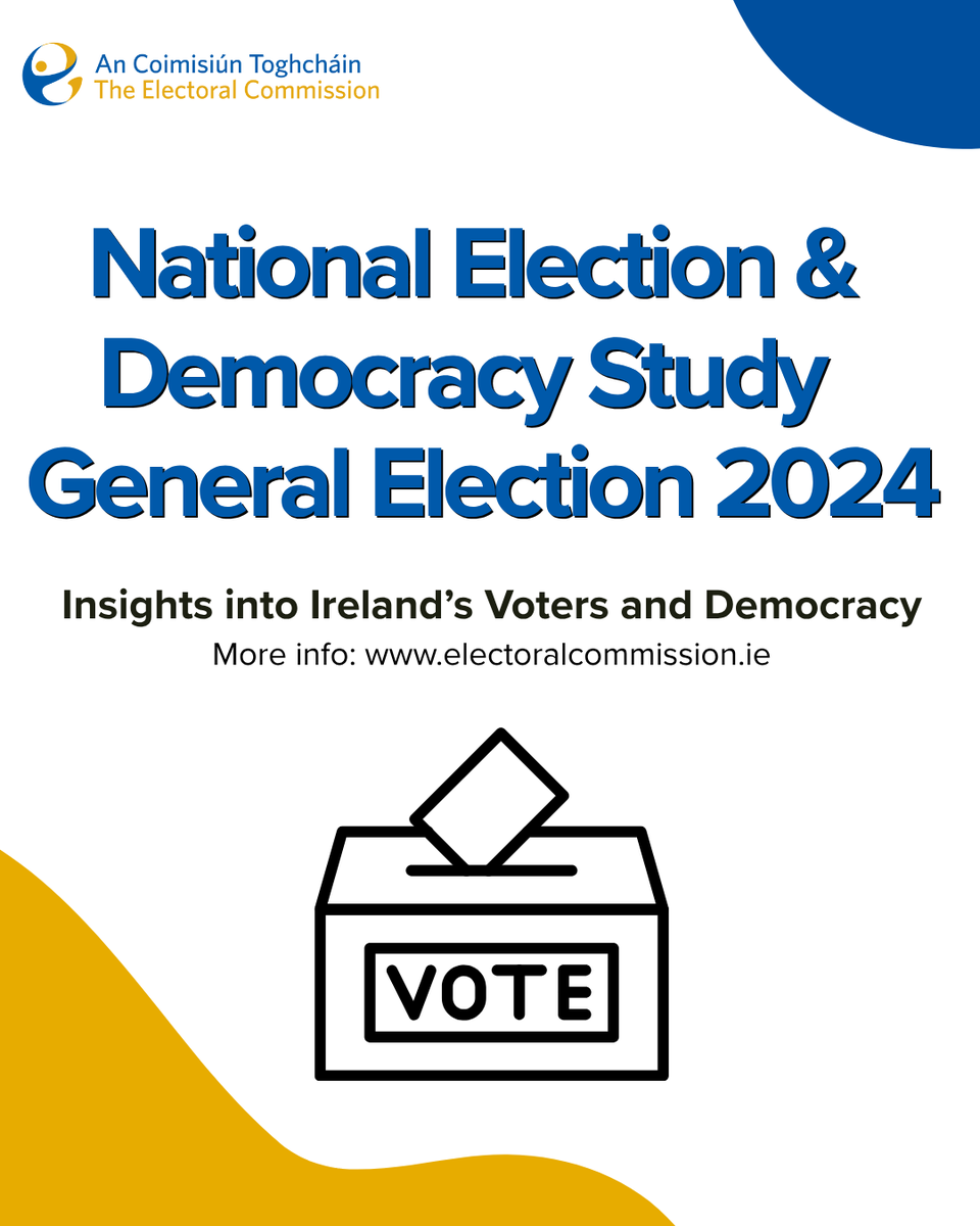 An Coimisiún Toghcháin, The Electoral Commission (@eleccommirl) on Twitter photo 📚 <a href="/ElecCommIRL/">An Coimisiún Toghcháin, The Electoral Commission</a> and the National Election and Democracy Study (NEDS) Management Board have today published results of the General Election 2024, National Election and Democracy Study.
Read more: electoralcommission.ie/what-we-do/nat… 📚 <a href="/ElecCommIRL/">An Coimisiún Toghcháin, The Electoral Commission</a> and the National Election and Democracy Study (NEDS) Management Board have today published results of the General Election 2024, National Election and Democracy Study.
Read more: electoralcommission.ie/what-we-do/nat…