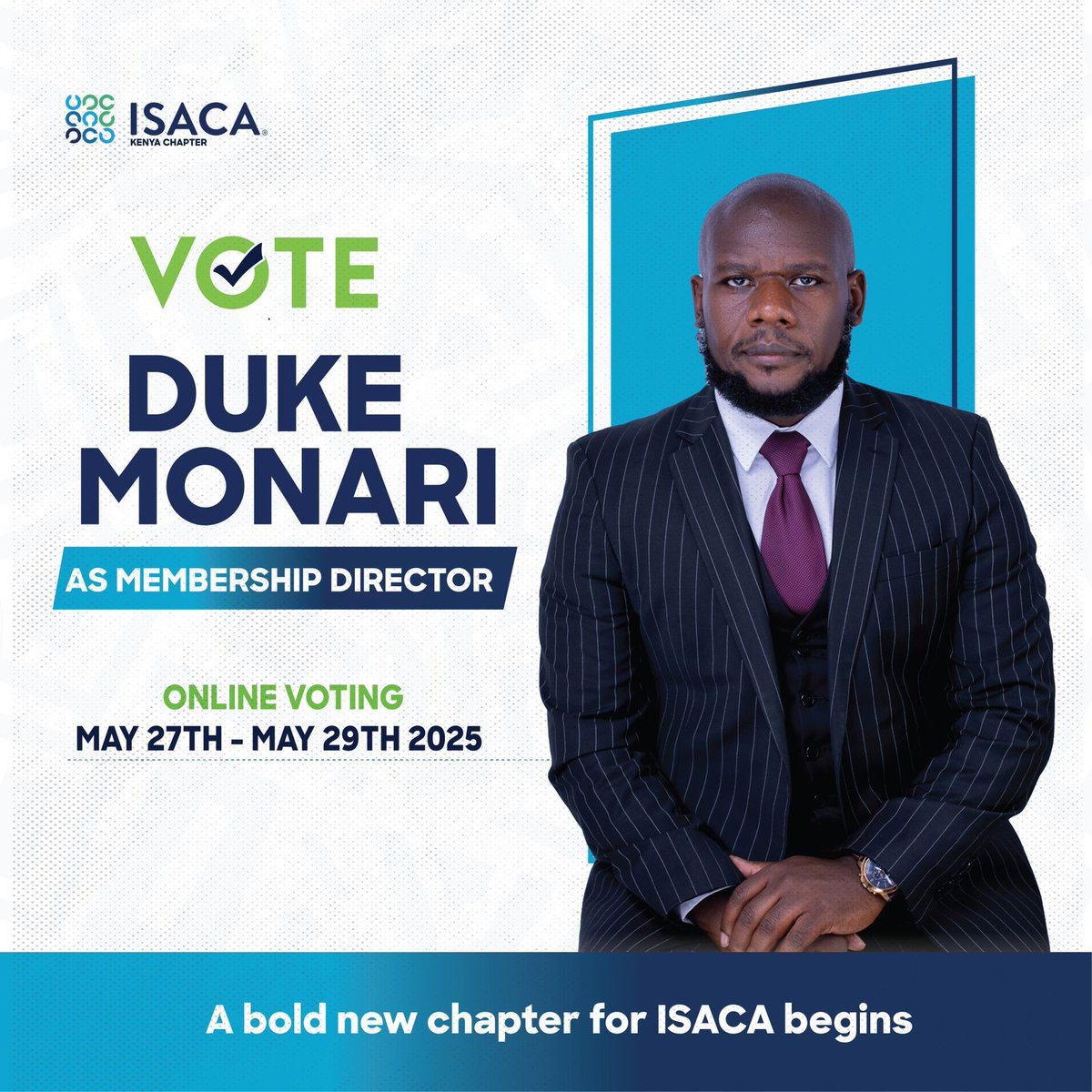 Duke's approach to leadership is rooted in mentorship, collaboration, and building ecosystems that allow professionals to thrive.#TheNameToRemember
Duke Monari. ISACA Kenya Chapter
<a href="/dukemonari/">duke Monari</a>
<a href="/Isaca_kenya/">ISACA KENYA CHAPTER</a>