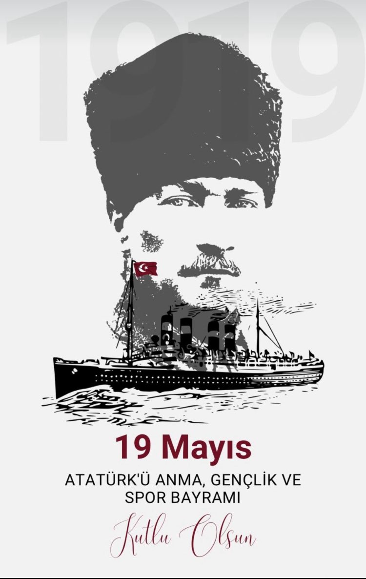 #19Mayıs Atatürk’ü Anma, Gençlik ve Spor Bayramımız kutlu olsun! 🇹🇷
