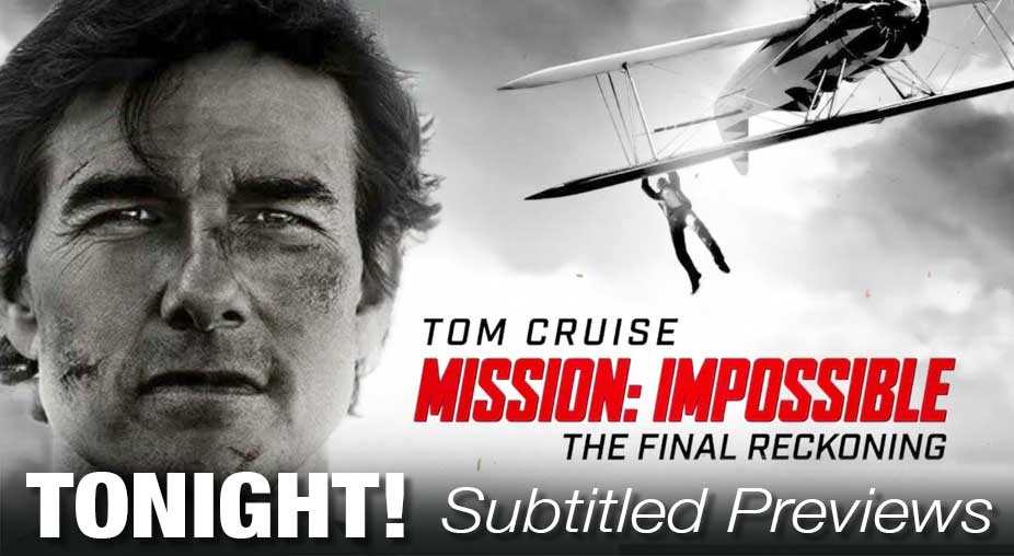 Tonight! Subtitled/Captioned preview screenings! Listings:  yourlocalcinema.com