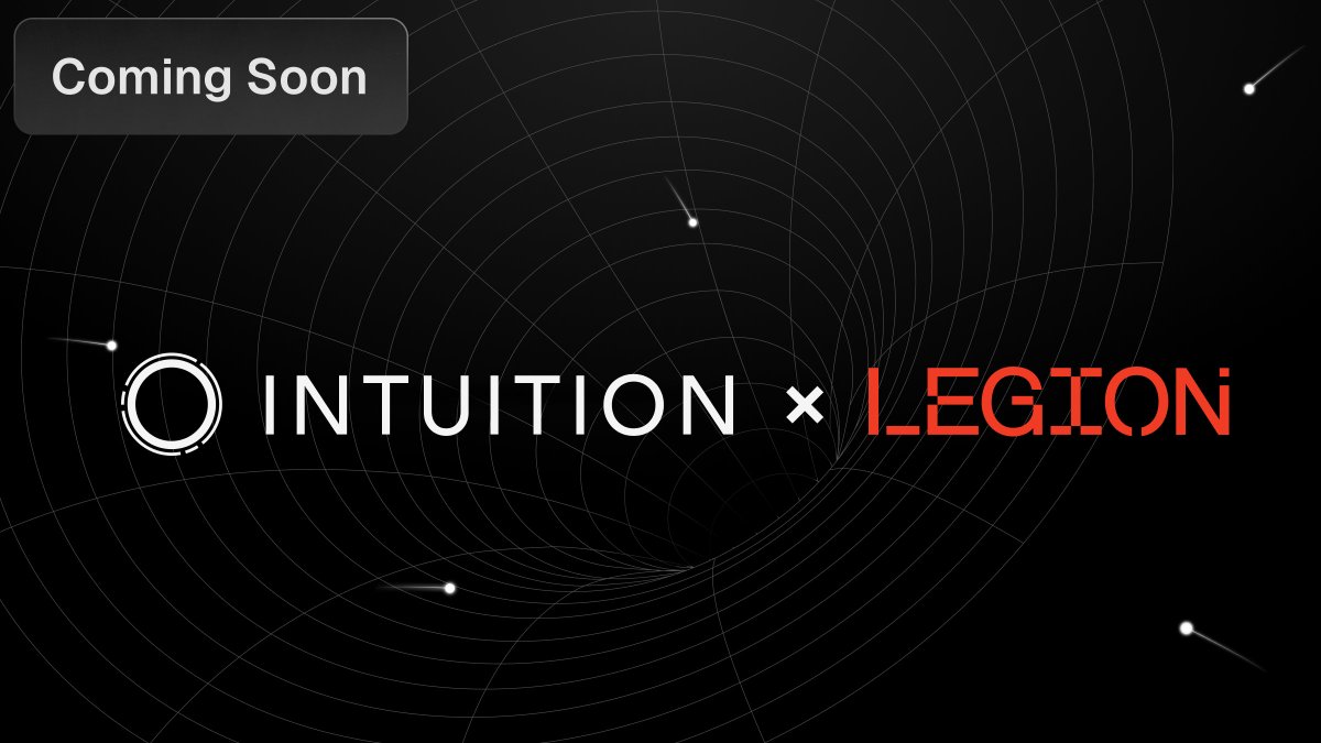 LEGION ⚔️ (@legiondotcc) on Twitter photo In a world drowning in AI content and misinformation, <a href="/0xIntuition/">Intuition 👁️</a> is building something revolutionary:
A decentralized knowledge graph where every fact becomes an on-chain asset.
Coming soon to legion.cc ⚔️
But what is this all about? Let’s break it down 👇 In a world drowning in AI content and misinformation, <a href="/0xIntuition/">Intuition 👁️</a> is building something revolutionary:
A decentralized knowledge graph where every fact becomes an on-chain asset.
Coming soon to legion.cc ⚔️
But what is this all about? Let’s break it down 👇