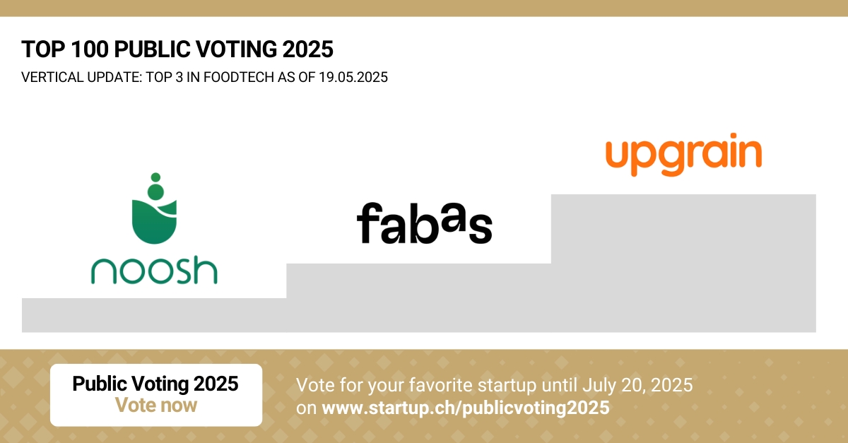 Venturelab (@venturelab_ch) on Twitter photo TOP 100 Public Voting 2025 – The first update is in, and three startups are leading the Foodtech category! top100startups.swiss/Update-TOP-100…
TOP Foodtech startups so far:
🥇 <a href="/upgrain/">UPGRAIN</a>: The sustainable startup is dedicated to transforming barley byproducts from beer production into TOP 100 Public Voting 2025 – The first update is in, and three startups are leading the Foodtech category! top100startups.swiss/Update-TOP-100…
TOP Foodtech startups so far:
🥇 <a href="/upgrain/">UPGRAIN</a>: The sustainable startup is dedicated to transforming barley byproducts from beer production into
