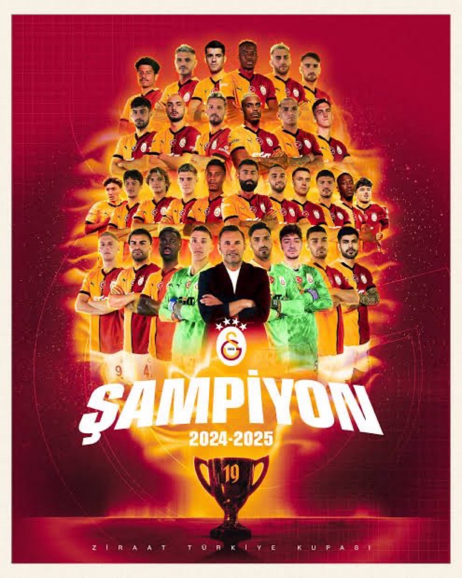 ASukrukocak's tweet photo. 25. Şampiyonluğumuz kutlu olsun. Teşekkürler @okanburuk @GalatasaraySK 💛❤️💛❤️ https://t.co/UAGJpsI4Nd