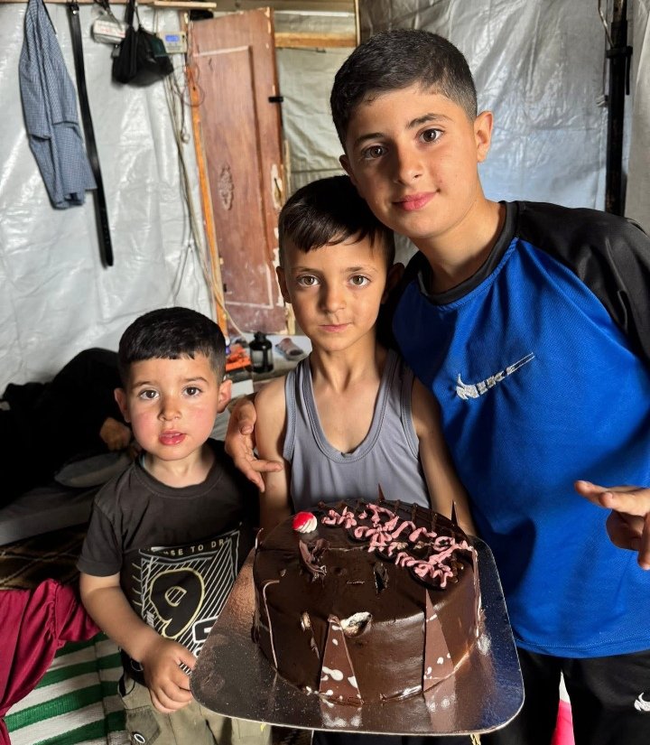 Ces trois frères ont été tués hier à Gaza par l'armée israélienne.