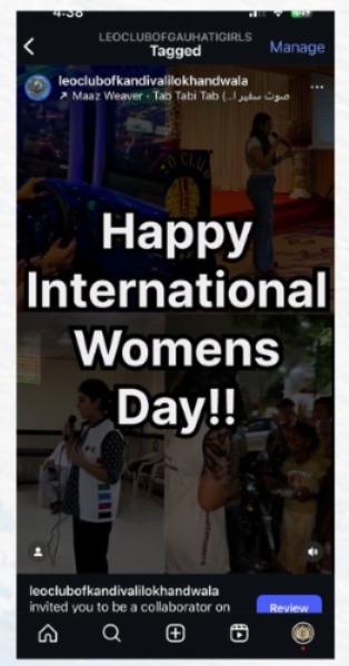 lcgauhatigirls's tweet photo. On the occasion of International Women’s Day, The Only Girls Club of our district organized a Reel Competition for clubs to create an inspirational video dedicated to the incredible women in Leoism &amp; Lionism. Congratulations to the Leo Club of Kandivali Lokhandwala Township #lcgg https://t.co/i8QtIiSS7U