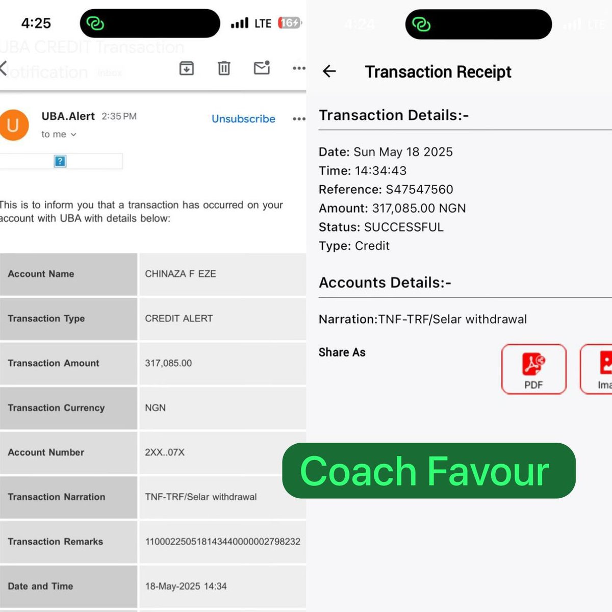 CoachFavour1's tweet image. Another week, another payment, another 6 figures 😌😌😌😌

317,000 naira in the bag

Let’s do more this new week @CCSPROMAX