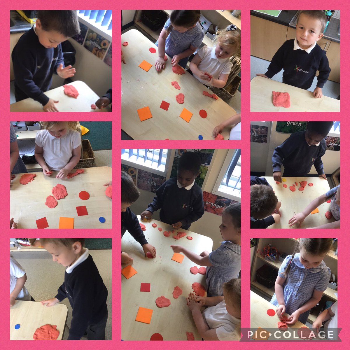 Nursery have been working hard using their fine motor skills in the play dough. We were able to recap on our learning from last week on circles and squares and made lots with our friends Xx. #GrangeNursery #prewriting #finemotor <a href="/GrangeMrsMcG/">Mrs McGilloway</a> <a href="/GrangeMissA/">GrangeMissA</a> <a href="/GrangeMissWri/">MissWright</a>