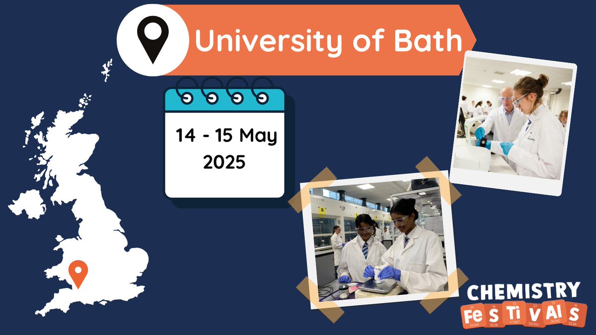 Last week, we visited the @uniofbath for two more Festivals of Chemistry Discovery Days! Over 100 students had the opportunity to do an experiment in the university labs and learn more about careers in chemistry🧪 #festivalsofchemistry #universityofbath