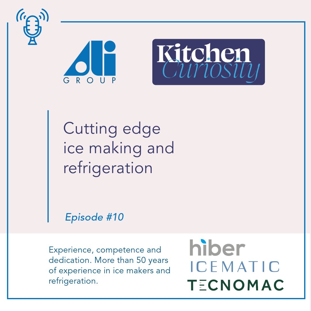 AliGroupFS's tweet photo. Join us as we explore the latest trends and innovations in refrigeration and ice-making technology. Christian Sebastiani and Andrea Parolin at Hiber, Icematic and Tecnomac, guide us through the discussion.
Listen it 👉 https://t.co/oTdSggrSof
#aligroupFS #kitchencuriosity https://t.co/amVCDAUvmc