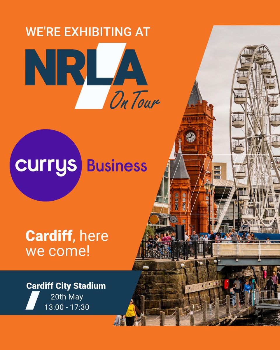 Attention Cardiff landlords revamping your rentals ✨

Visit us at the Cardiff stadium tomorrow for exclusive discounts! 💜

For more info: NRLA@business.currys.co.uk.

#Landlords #cardiff #PropertyManagement #TechDeals #NRLA #CurrysBusiness