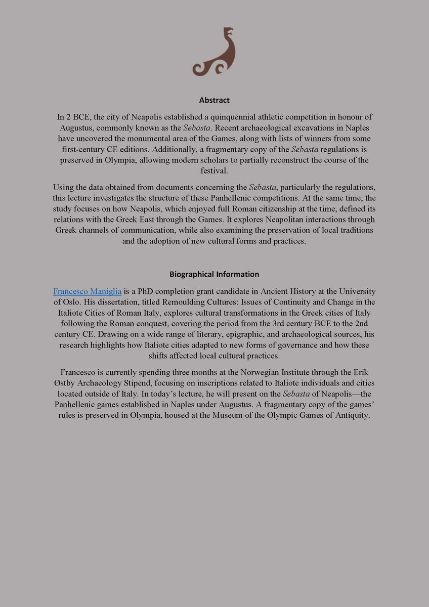 Norwegian Institute at Athens tweet media