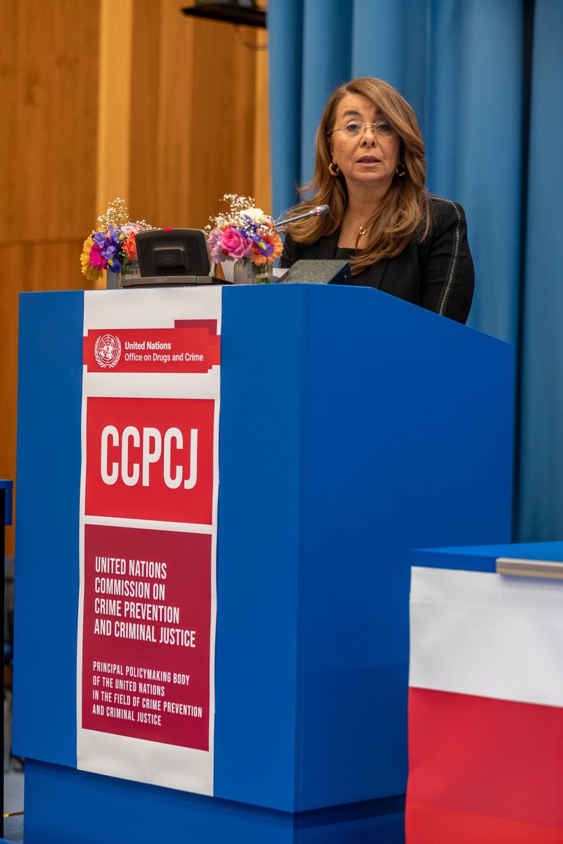 Chair Amb. José Antonio Zabalgoitia opened the regular session of #CCPCJ34 this morning, alongside the GA President Philemon YANG, ECOSOC President Bob Rae, and UNODC Executive Director Ghada Waly.