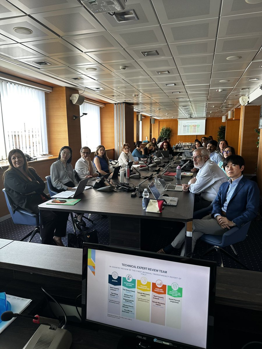 First in country review of the new BTR of Italy under <a href="/UNFCCC/">UN Climate Change</a> , Paris Agreement. Very glad to welcoming the BTR  reviewers team at @ISPRA