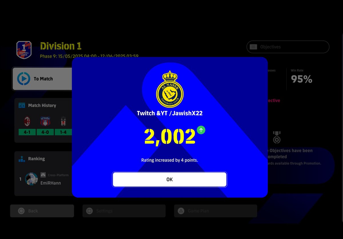 2k points in Division 🤝
#eFootball2025