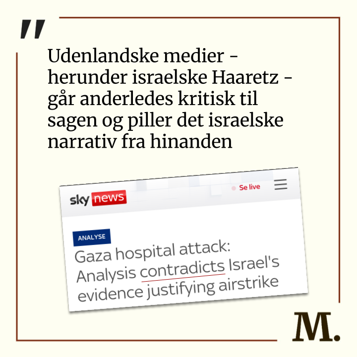 mediekritisk_n's tweet image. Israel angriber igen hospitaler, og DR videregiver igen ukritisk Israels forklaringer.
Efter utallige ulovlige angreb på hospitaler og endnu flere gange mikrofonholderi for Israel, spørger Mediekritisk Netværk, om DR bevidst forsøger at beskytte Israel?
I denne omgang har både…