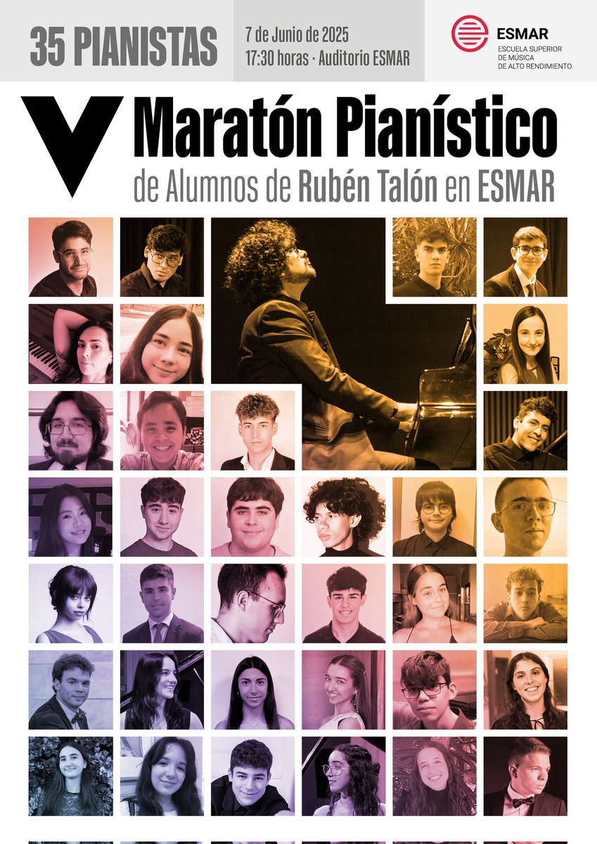 35 Pianistas - Ell@s serán los protagonistas del V Maratón Pianístico!!