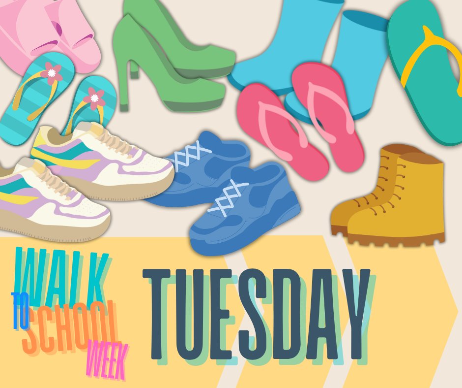 Ayrshire Roads Alliance (@ayrshireroads) on Twitter photo Happy funky shoes day!
This Tuesday step out in style, show us those funky feet as you take part in Walk to School Week
Trainers, flip flops or fabulous boots show off your brightest looks! Don't forget to share your pics using #Walktoschoolweek
<a href="/EastAyrshire/">East Ayrshire</a> <a href="/southayrshire/">South Ayrshire Council</a> Happy funky shoes day!
This Tuesday step out in style, show us those funky feet as you take part in Walk to School Week
Trainers, flip flops or fabulous boots show off your brightest looks! Don't forget to share your pics using #Walktoschoolweek
<a href="/EastAyrshire/">East Ayrshire</a> <a href="/southayrshire/">South Ayrshire Council</a>