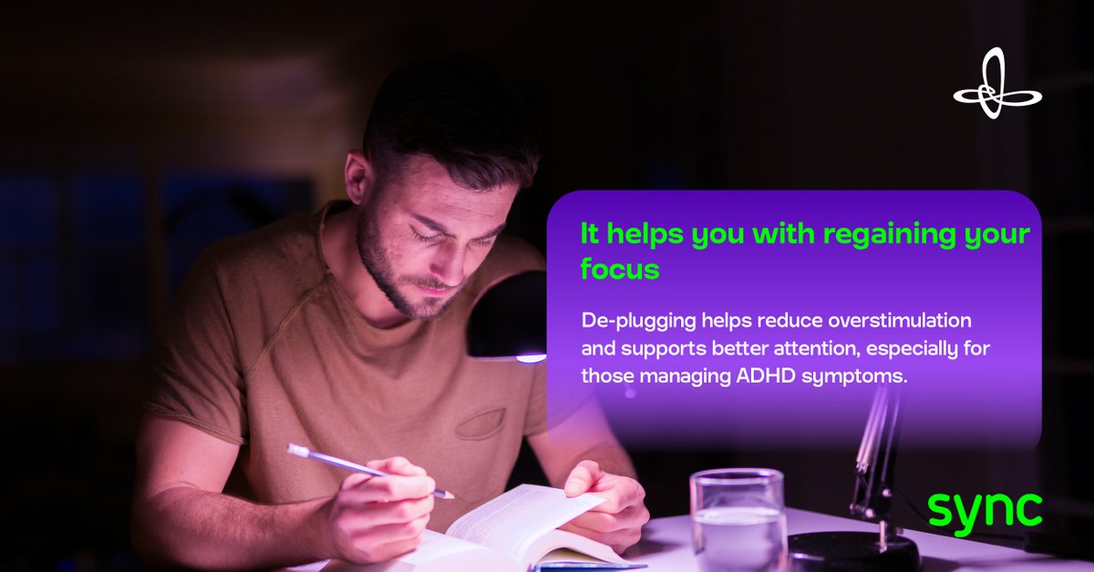 Did you join the Sync Digital De-Plug Challenge yet? It’s still not too late!

A digital de-plug isn’t about disconnecting from the world, but reconnecting with it. Research shows that limiting screen time can improve physical health, emotional presence, and even attention
