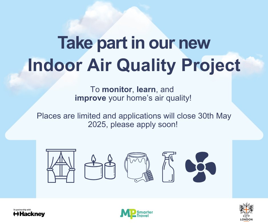 Hackney Council (@hackneycouncil) on Twitter photo Want to learn how to improve the air quality in your home?
Then you need to sign up to our Indoor Air Quality Project by the 30th May.
All successful applicants will get a £20 voucher for taking part.
You can sign up here: orlo.uk/jcR4L
<a href="/cityoflondon/">City of London</a> Want to learn how to improve the air quality in your home?
Then you need to sign up to our Indoor Air Quality Project by the 30th May.
All successful applicants will get a £20 voucher for taking part.
You can sign up here: orlo.uk/jcR4L
<a href="/cityoflondon/">City of London</a>