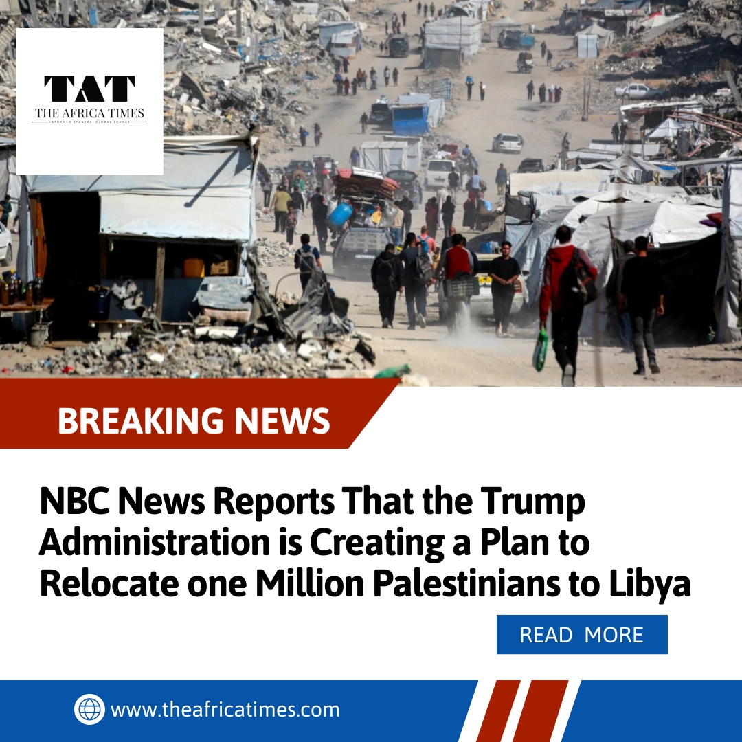 the_africatimes's tweet image. BREAKING: Reports emerge that Trump admin is considering relocating 1 million Palestinians to Libya, sparking criticism and concerns over potential human rights implications. 
Read more: theafricatimes.com/nbc-news-repor…

 #PalestinianRelocation #Libya #HumanRights#africa #business