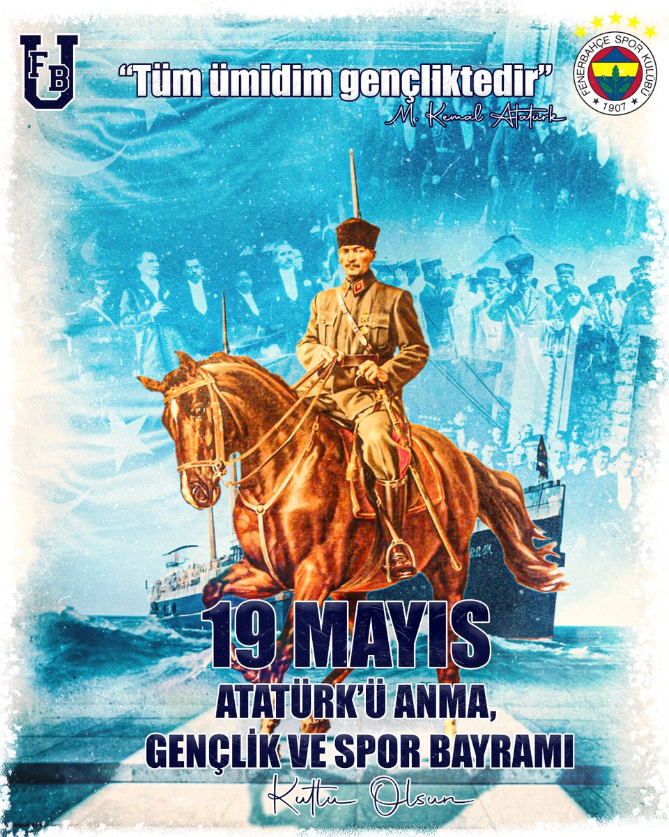 19 Mayıs Atatürk'ü Anma, Gençlik Ve Spor Bayramımız kutlu olsun!