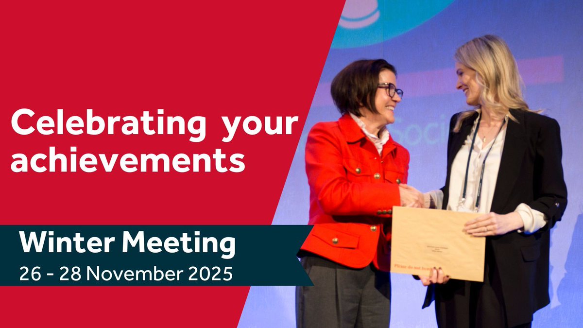 At the Winter Meeting we will be hosting our widely anticipated awards ceremony. There are a number of awards which will honour noteworthy respiratory clinicians at all career stages. 

Find out more about the awards and submit your abstract/nominations 👉 brit-thoracic.uk/WM2025