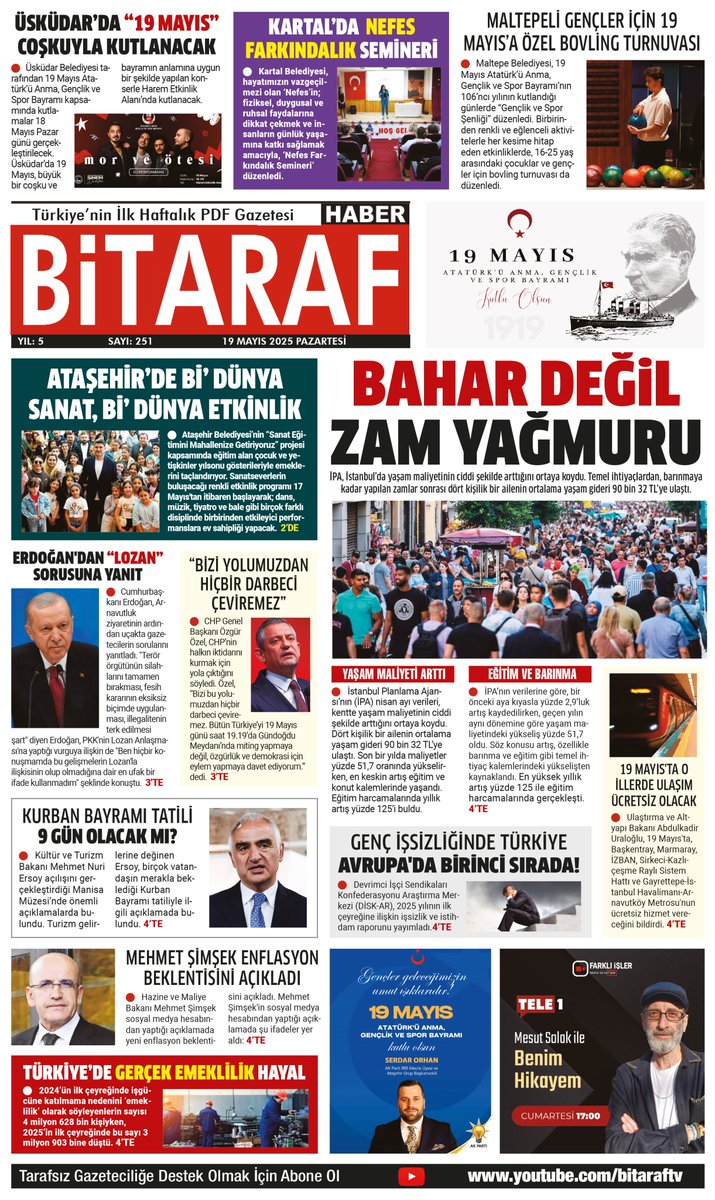 bitaraftv's tweet photo. Bitaraf Haber'in 19 Mayıs sayısı çıktı! https://t.co/ukfPT1xyBC