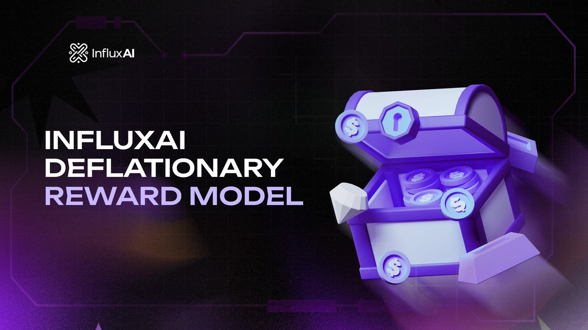 Worried about inflation eating up your token value?

You’re not alone. And at InfluxAI, we’ve built a system that takes that seriously.

Here’s how our deflationary reward model works for all Node participants:

- Points are burned after use
Once you claim your mining rewards,