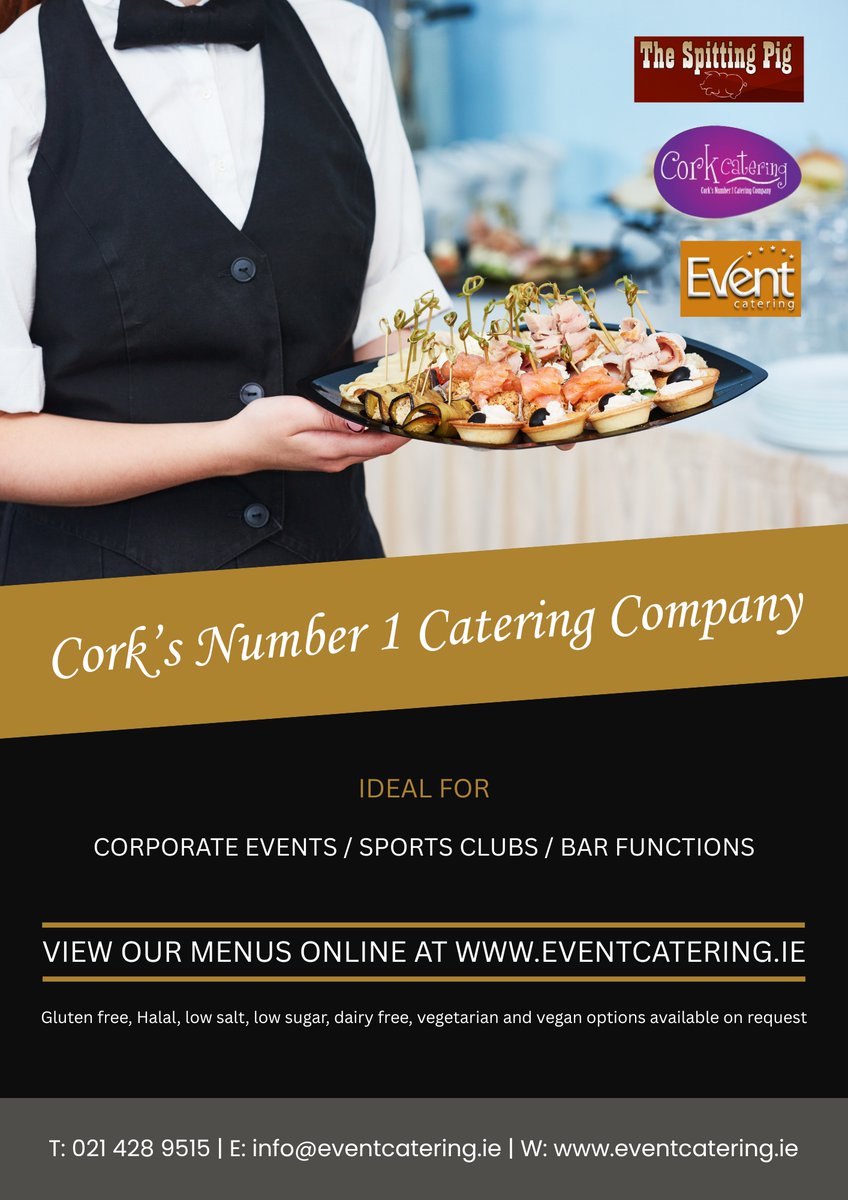 EventCateringIE's tweet photo. No stress, no mess.
Just amazing food for every occasion.
Let us take care of the catering, so you can enjoy your big day. https://t.co/IqCj0DQOno