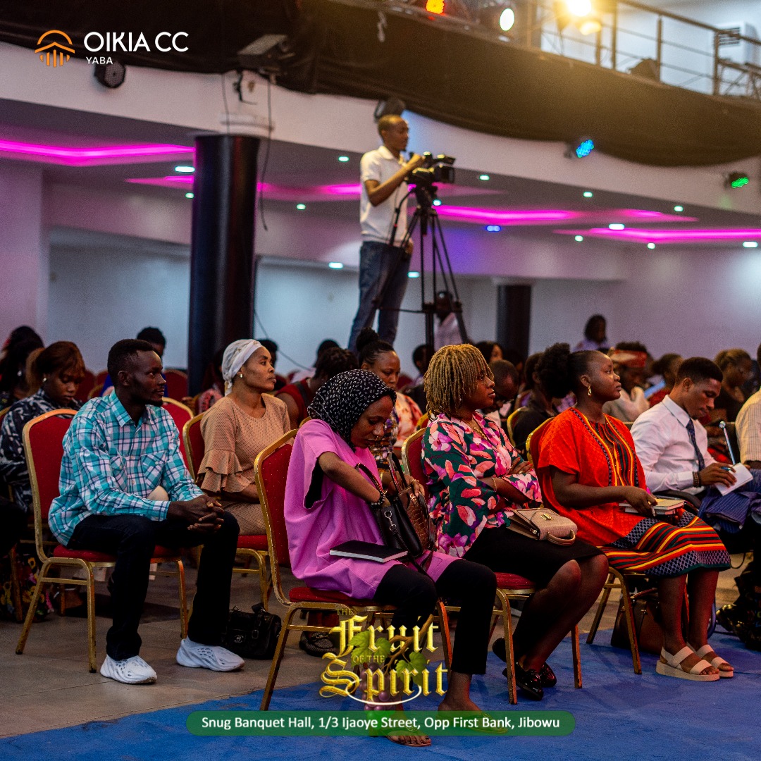 Oikiaccyaba's tweet photo. The fruit of the spirit is the bread of the one who has the spirit of God.

What an amazing service!
#myoikia #Churchinyaba https://t.co/VrCUrFmFqN