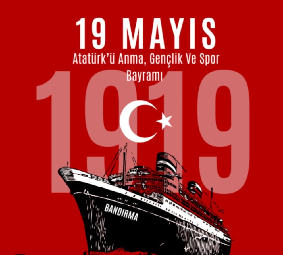 19 Mayıs Atatürk'ü Anma , Gençlik ve Spor Bayramı'mız kutlu olsun dostlar.
#Kalbimizde 
#Atatürk 
#19MAYIS