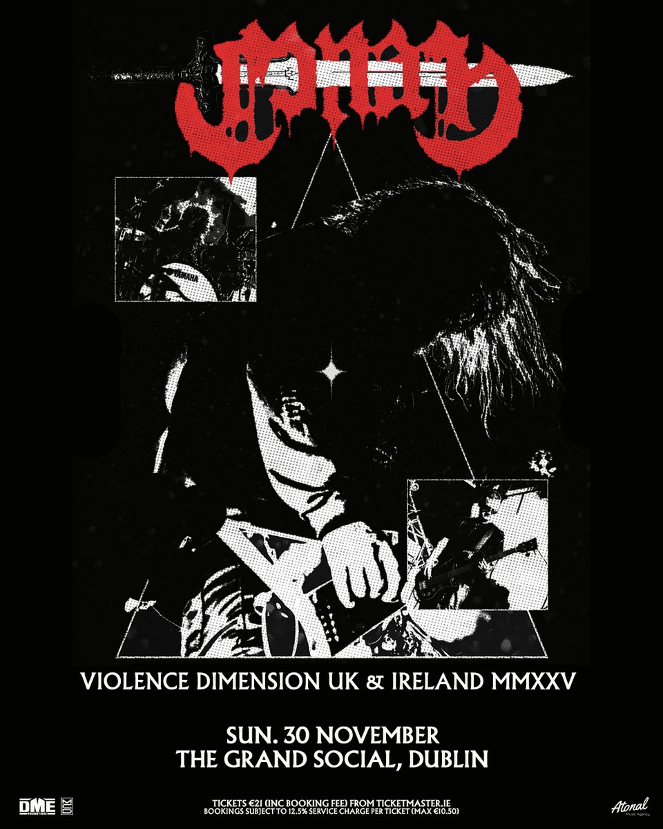 DME Promotions (@dmepromotions) on Twitter photo *New*
Conan have just announced their 'Violence Dimension MMXXV Tour' coming to Dublin's Grand Social on Nov 30th ☠
Tickets on sale Friday at 10am.
<a href="/TGSDublin/">The Grand Social</a> *New*
Conan have just announced their 'Violence Dimension MMXXV Tour' coming to Dublin's Grand Social on Nov 30th ☠
Tickets on sale Friday at 10am.
<a href="/TGSDublin/">The Grand Social</a>