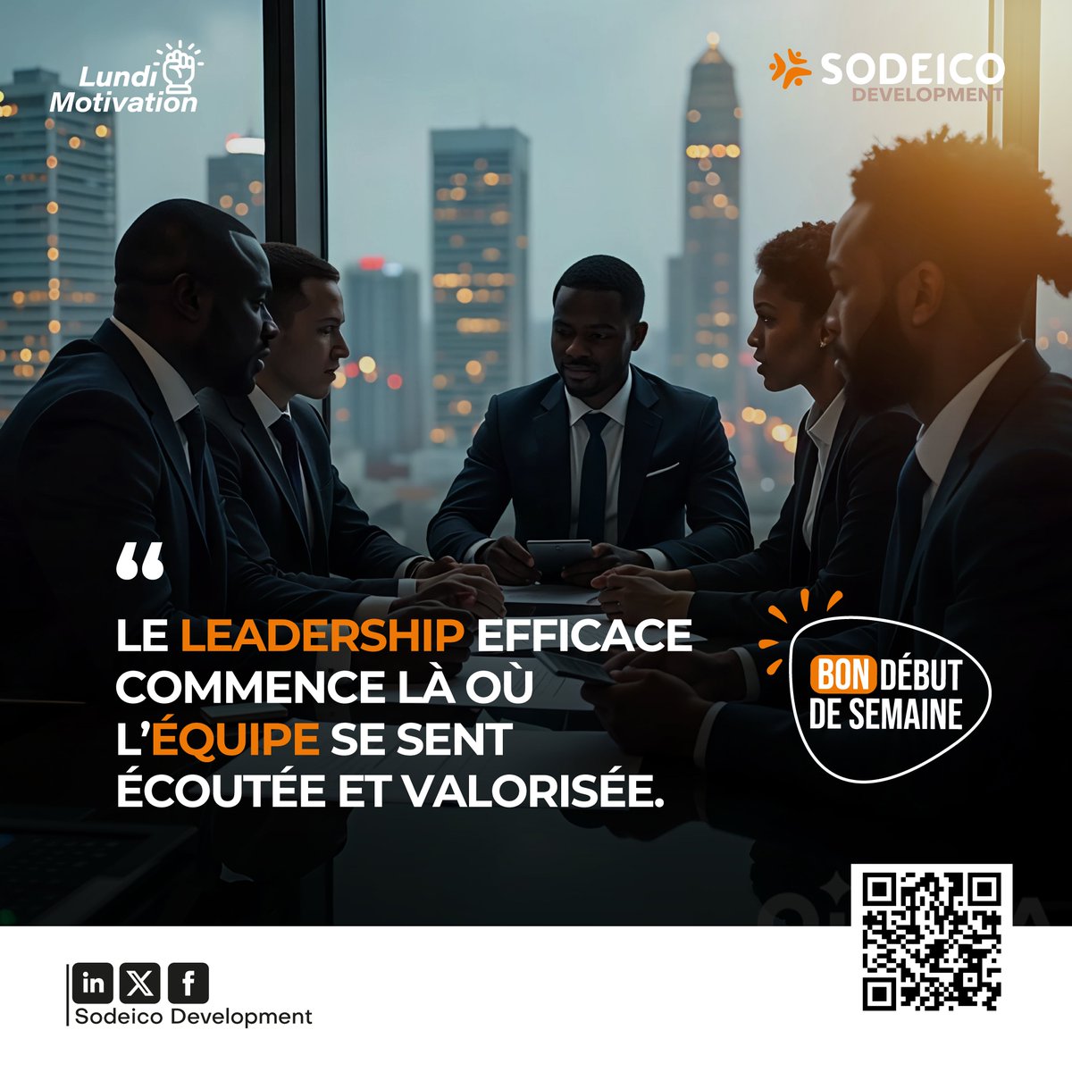 💡Le leadership efficace commence là où l’équipe se sent écoutée et valorisée.

Prenez le temps d’écouter activement vos collaborateurs. Célébrez leurs idées, impliquez-les dans les décisions et montrez-leur qu’ils comptent.

#Leadership #Équipe #Motivation #Formation