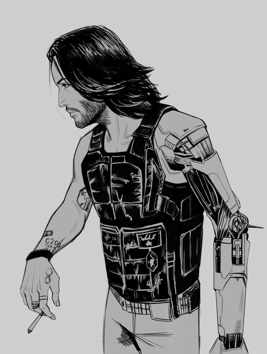 DEVIL_JOKE_'s tweet photo. #JohnnySilverhand #Cyberpunk2077 
my way https://t.co/fFVAM1uXE8