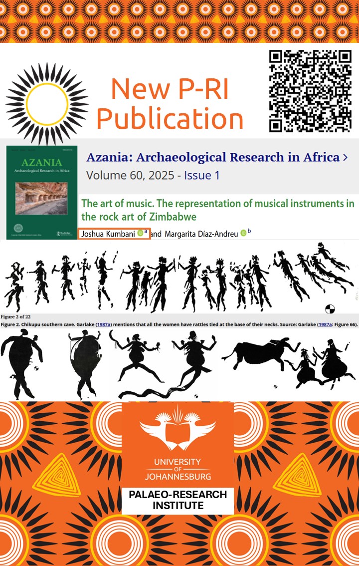 UJ Palaeo-Research Institute (@ujpalaeo) on Twitter photo Congratulations to P-RI research associate, J. Kumbani, on co-authoring a paper titled: The art of music. The representation of musical instruments in the rock art of Zimbabwe. You can access the full article through the link below:
tandfonline.com/doi/full/10.10ā¦
<a href="/go2uj/">University of Johannesburg</a> <a href="/UjHumanities/">UJ Faculty of Humanities</a> Congratulations to P-RI research associate, J. Kumbani, on co-authoring a paper titled: The art of music. The representation of musical instruments in the rock art of Zimbabwe. You can access the full article through the link below:
tandfonline.com/doi/full/10.10ā¦
<a href="/go2uj/">University of Johannesburg</a> <a href="/UjHumanities/">UJ Faculty of Humanities</a>