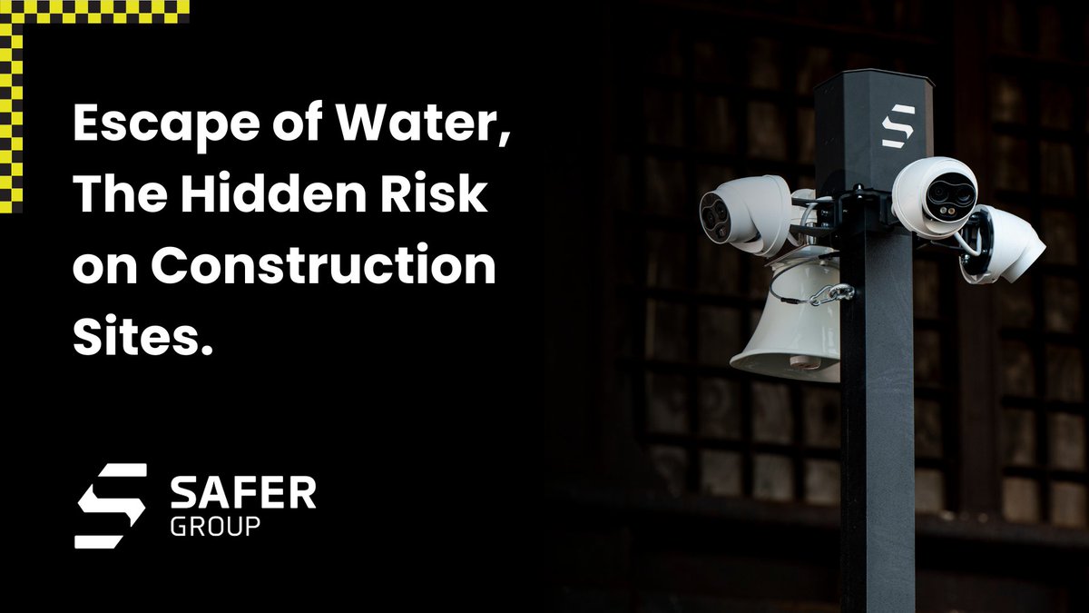 SaferGroup_'s tweet photo. Escape of Water: The Hidden Risk on Construction Sites 💧 

Flooding has a major impact on project timelines, budgets, and reputations. 

That’s why our solutions work 24/7/365 to alert issues like burst pipes or leaks early. 

For more information ➡️ https://t.co/frNTl9oD5S https://t.co/RbpB3fjYQE