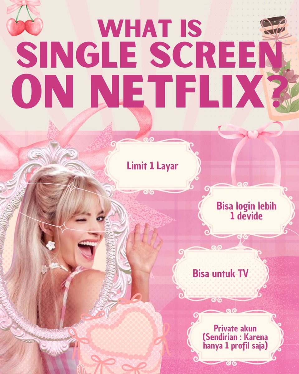 haii haii, gaisz aku adaaa juaal netflix single screen yaaa, yang mau boleeh dm or wa yaa ada di bio 
🎀 𝐒𝐈𝐍𝐆𝐋𝐄 𝐒𝐂𝐑𝐄𝐄𝐍
 ⟡ 1 Minggu: 20k
 ⟡ 2 Minggu: 30k
 ⟡ 1 Bulan: 50k
 ⟡ 2 Bulan: 97k