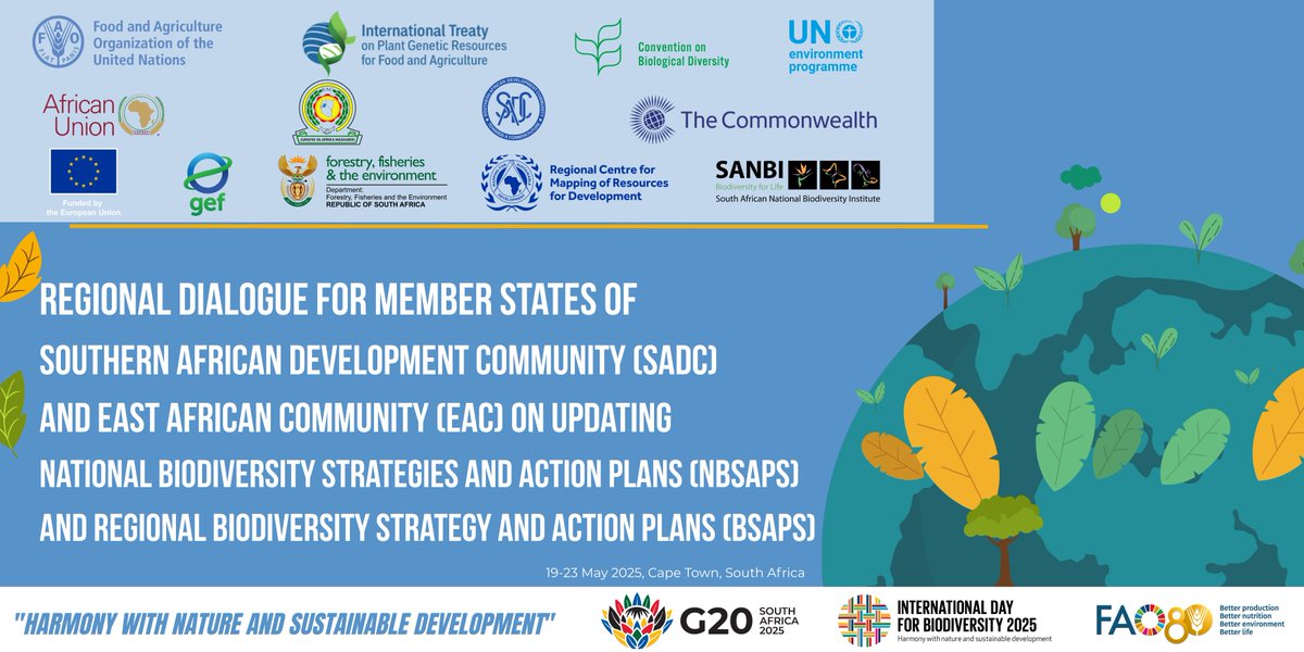 Deputy Minister Narend Singh is today delivering the keynote address at the Regional Dialogue for the Member States of the <a href="/SADC_News/">SADC Secretariat</a>
and the East African Community on National Biodiversity Strategies and Action Plans and Regional Biodiversity Strategy and Action Plan. #NBSAP2025