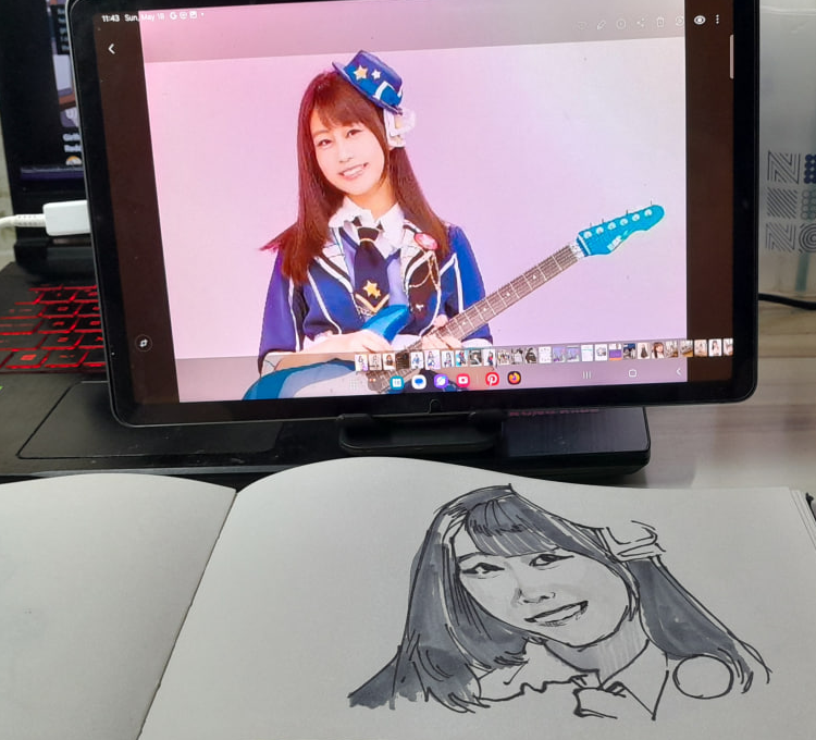 Jinroki1's tweet photo. Saechi #sketch 
#OtsukaSae 
#大塚紗英 
#HanazonoTae 
#花園たえ 
#バンドリ 
https://t.co/GnENPUmeLp https://t.co/S522feCOow