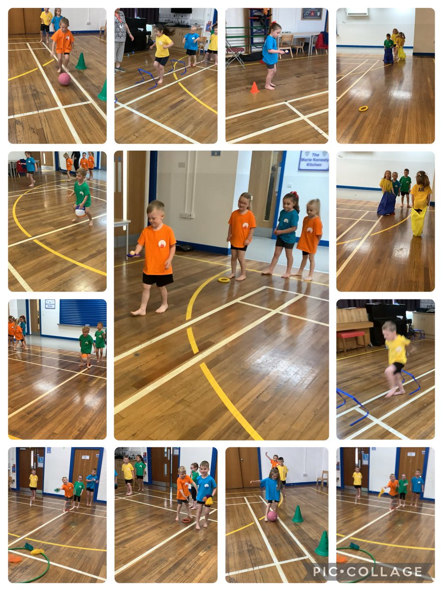 We are practising our sports day events