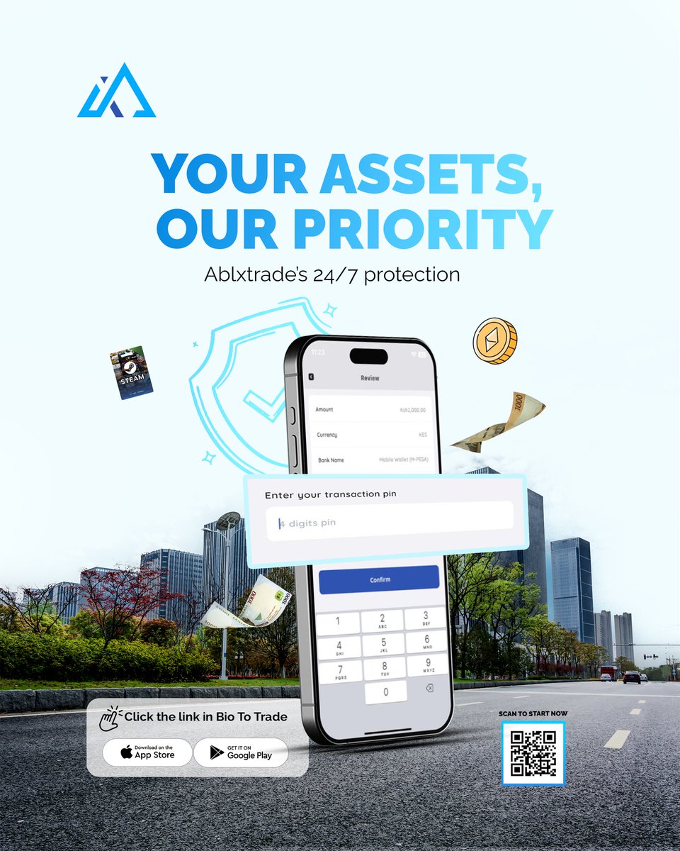 ablxtrade's tweet photo. Your assets are our priority. Giving you 24/7 security and assurance.
Trade with Ablxtrade.
Link to trade is in bio.
#ablxtrade #security #assuranceYour https://t.co/pJOc2rNBNU