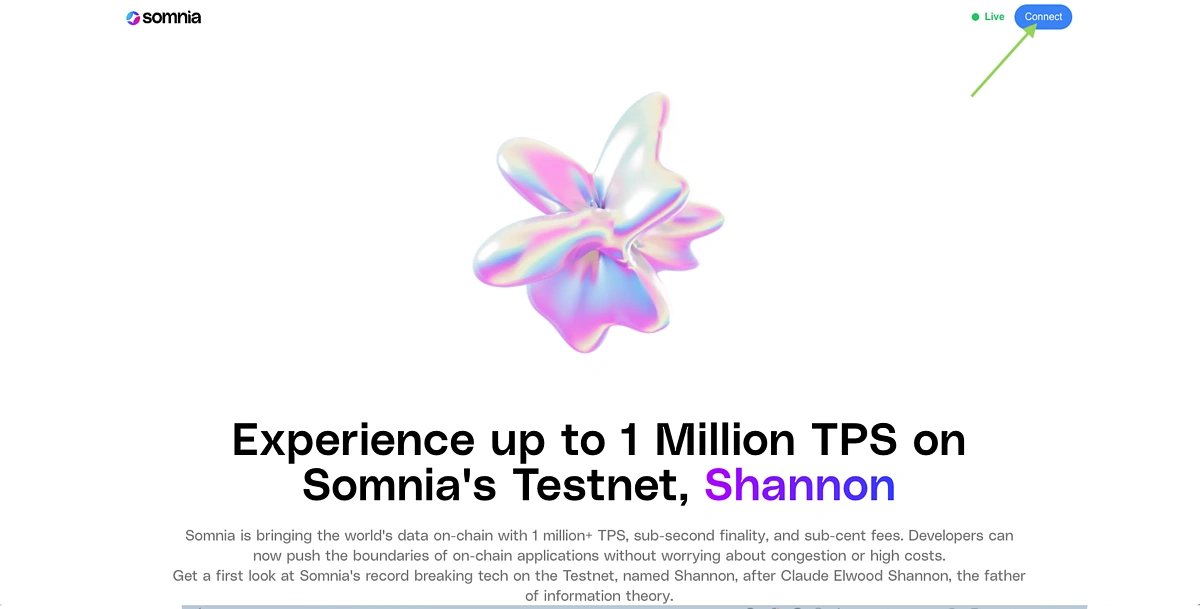 InesOktasa's tweet image. Step 1: Somnia's Testnet Shannon Go to testnet.somnia.network and Connect Wallet to Somnia Testnet using metamask..
#MasterCreator
