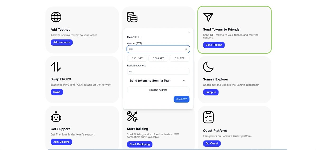 InesOktasa's tweet image. Send Tokens to friends to test the network. Enter the amount and choose to paste the recipient address, send tokens to the Somnia team, or Send your wallet in the discord channel #👝│send-receive-tokens
#MasterCreator