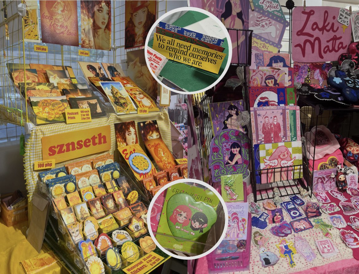 ☻ live laugh love art ࿐ #lifetwt #archivetwt #studytwt #metwt 

📍 wetmarketph 🍀
⌗ aeo’s flea nd art market cart !