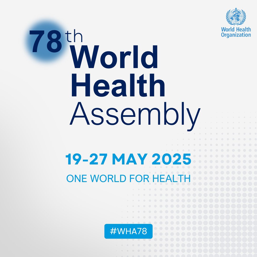 WHO_Tanzania's tweet photo. Underway in #Geneva , The 78th session of the World Health Assembly #WHA78 has kickstarted!

📖 Today’s programme: https://t.co/XCXOKhkMtT

📖 More information on #WHA78: https://t.co/7F8huYj9FR https://t.co/1dYbLjjegA
