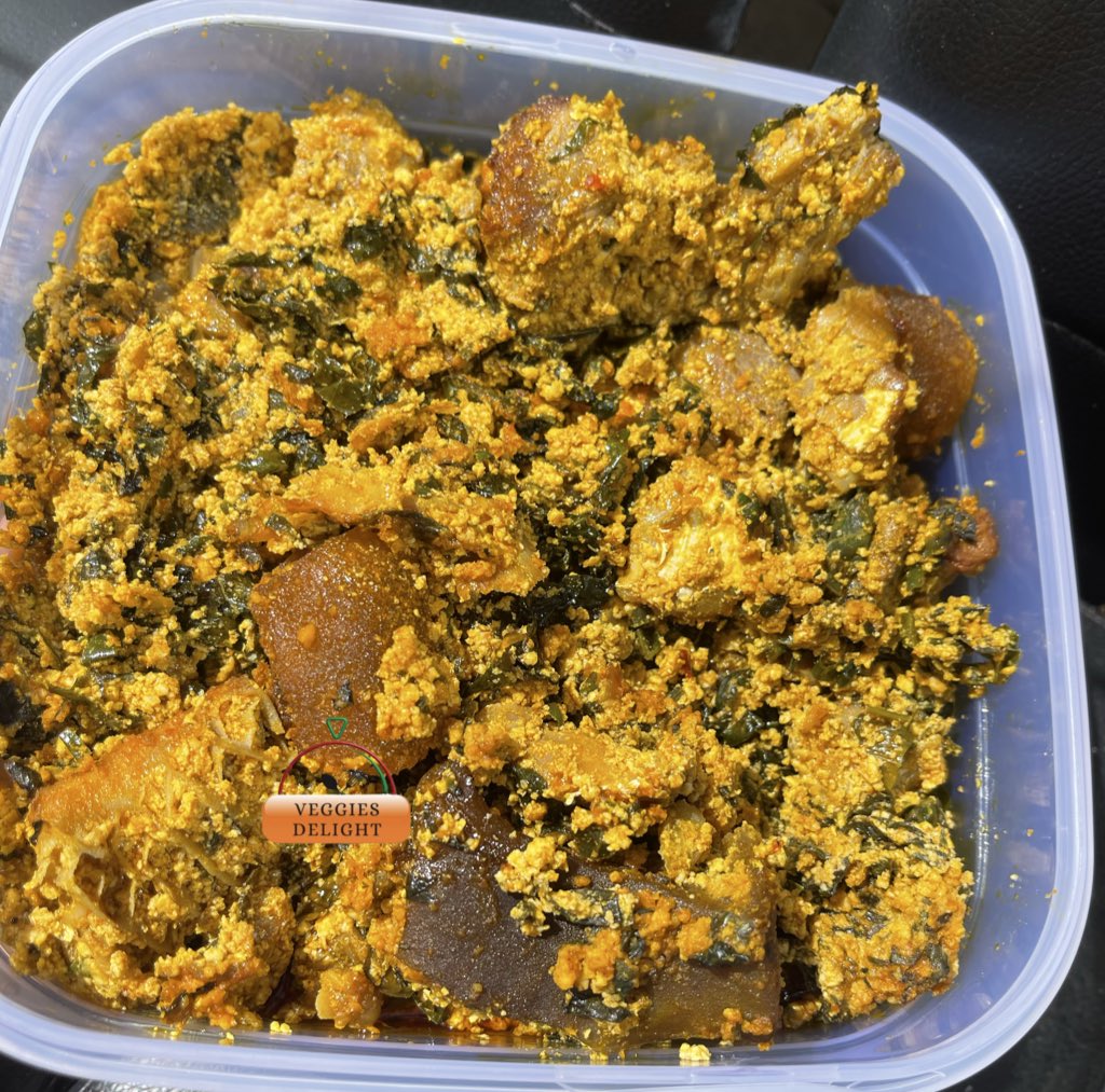 Veggies_delight's tweet photo. Manchester people, please patronize me oh.

Affordable and tasty meals only.

2.4litres of Egusi- £45
2.4litres of Eforiro -£45

All soups comes with 10 big beefs, diced Pomo, diced shaki, stock fish and plenty of love. https://t.co/CxFeXbSGV4