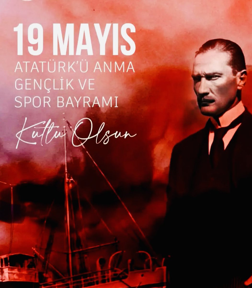 Başta Gazi Mustafa Kemal Atatürk olmak üzere bağımsızlık mücadelesinin tüm kahramanlarını minnet ve saygıyla anıyorum.
19 Mayıs Atatürk'ü Anma, Gençlik ve Spor Bayramı kutlu olsun! 🇹🇷
#19Mayıs