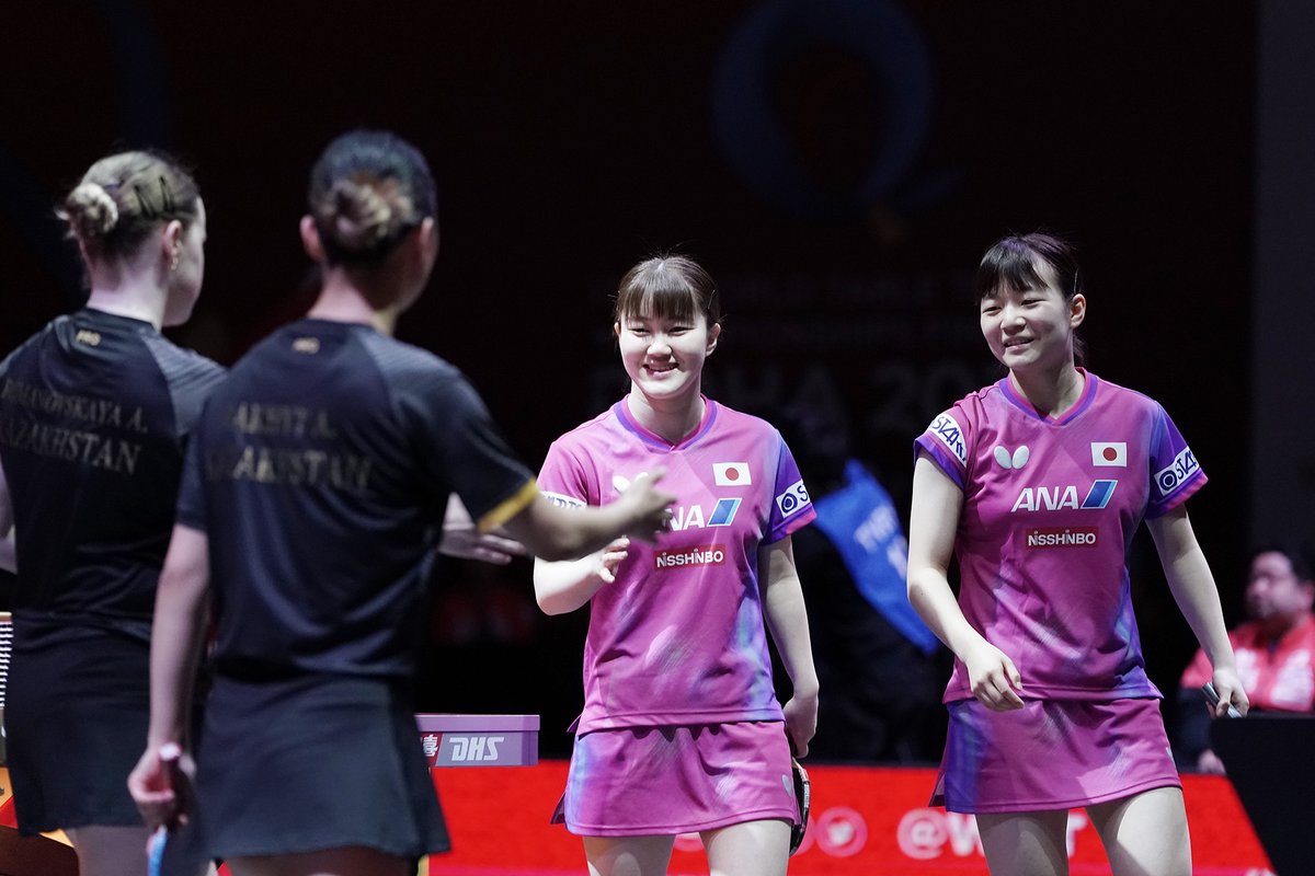 楽しみながら進んでいく✨✨

🏓#世界卓球 2025

#大藤沙月 #横井咲桜 #卓球 #WTTC
PHOTO：Itaru Chiba