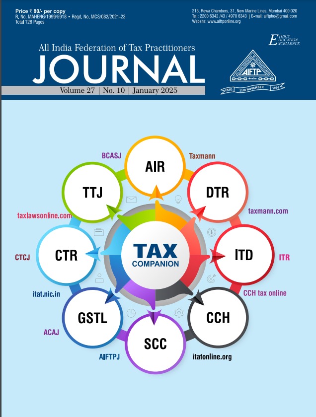 AIFTPINDIA's tweet photo. Respected Members,

https://t.co/kyWUzOjGPR

https://t.co/UmdBOQ4CrM

Kindly subscribe the same. 

(Samir S Jani)
National President
All India Federation of Tax Practitioners (AIFTP) https://t.co/vhfDsPhcvL
