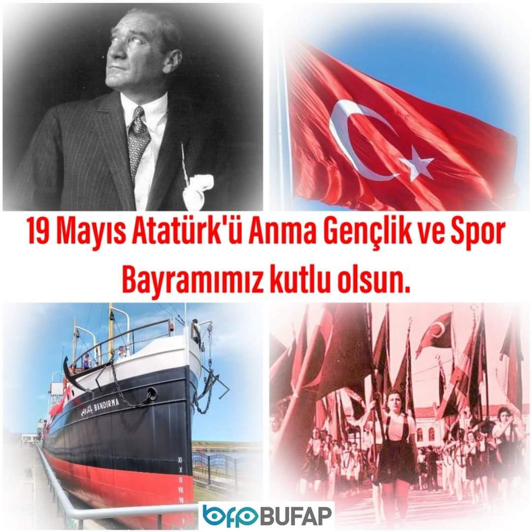19 Mayıs Atatürk'ü Anma, Gençlik ve Spor Bayramımız kutlu olsun 🇹🇷😊👏🏻
#19Mayıs